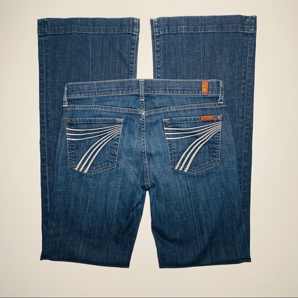 7 For All Mankind Denim - 7 for all mankind jeans Dojo flare leg size 30